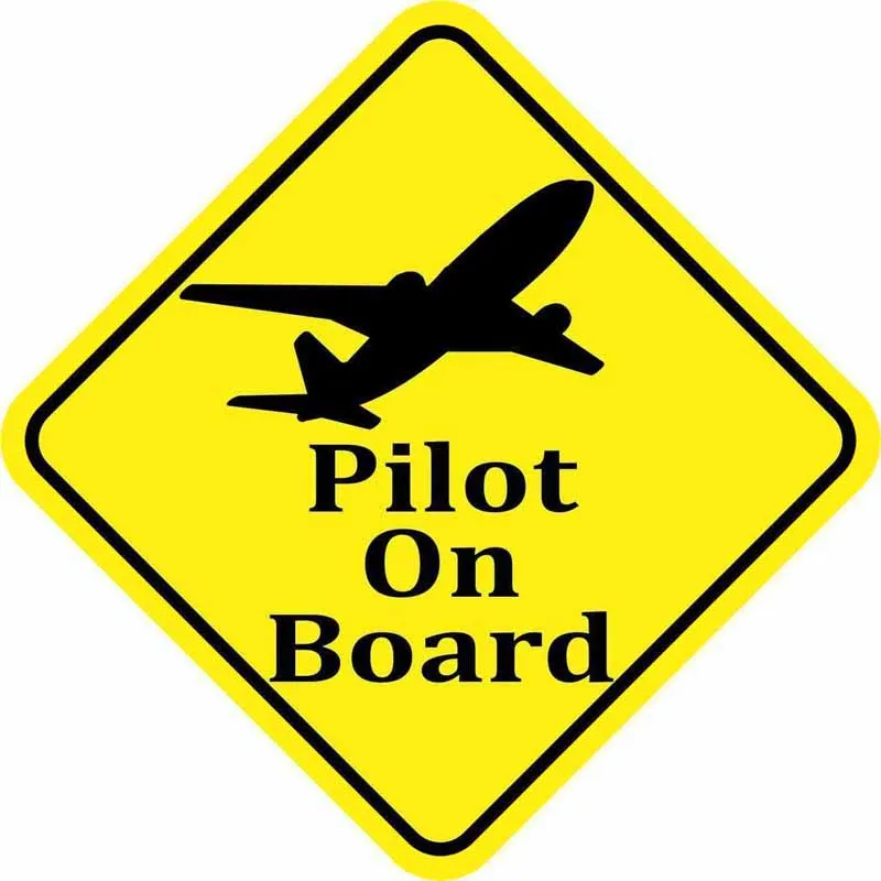 Selbstklebend Aufkleber Auto Flugzeug Flughafen Warning Only Pilot Cockpit